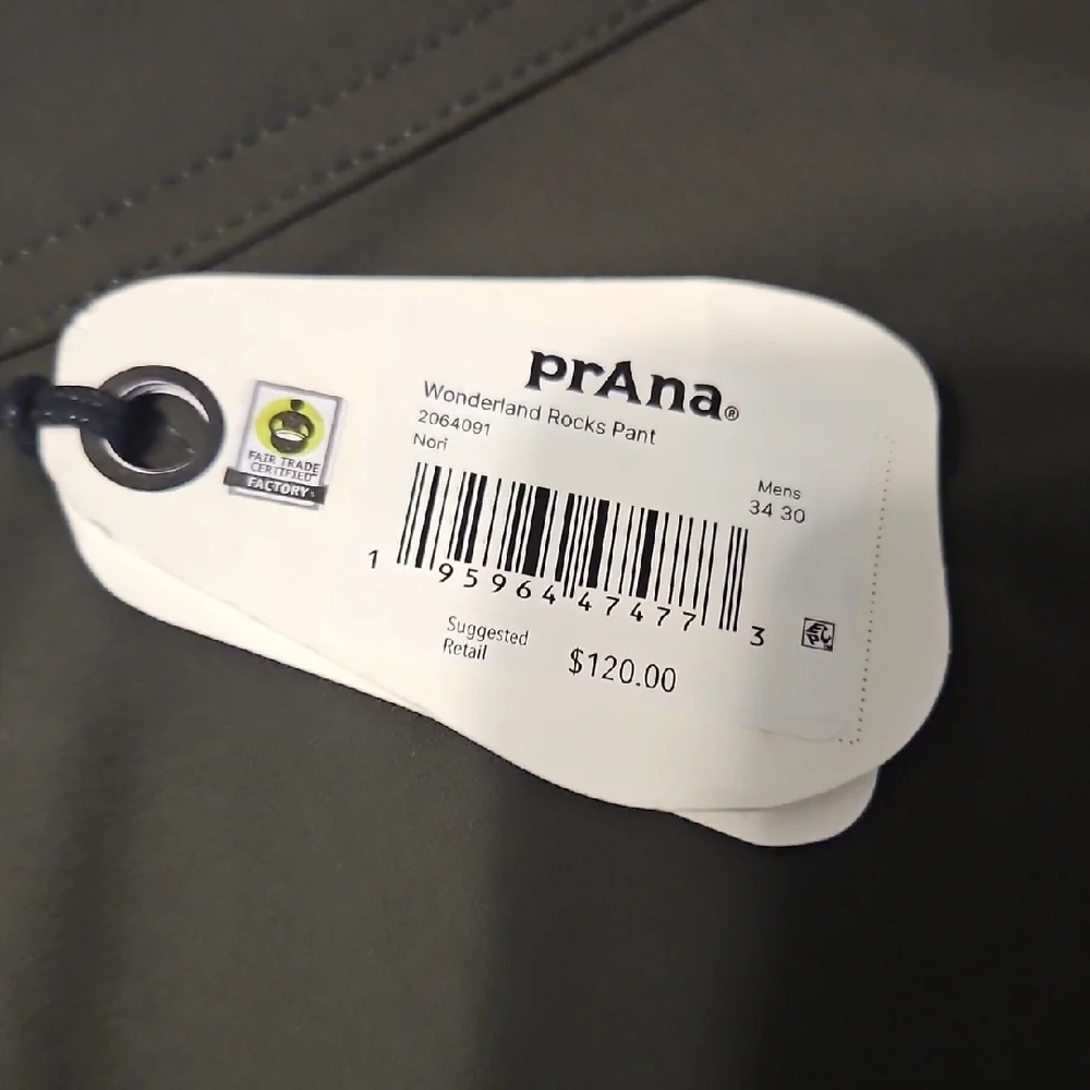 Prana Men's  Green Pants - Picture 3 of 6